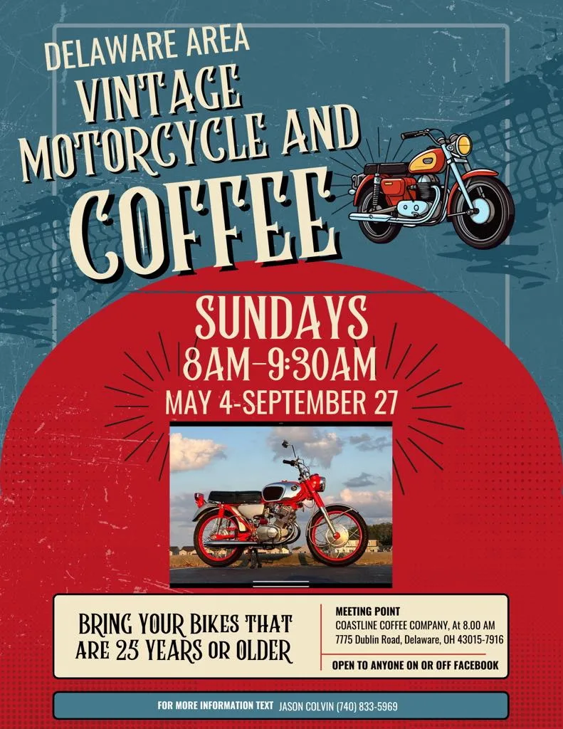 Vintage Motorcycle and Coffee Meetup